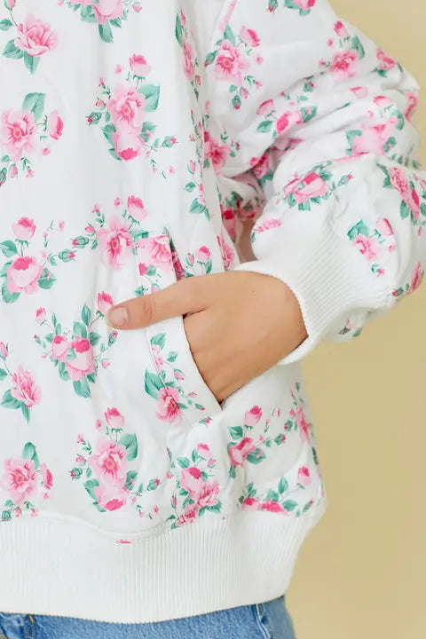 Redeemed Floral Bomber Jacket