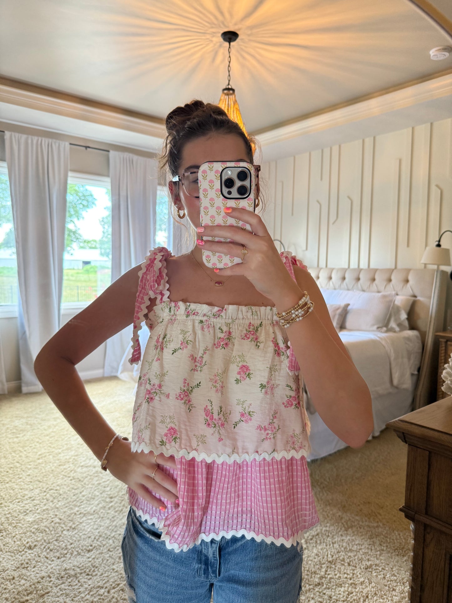 Pink Bloom Top