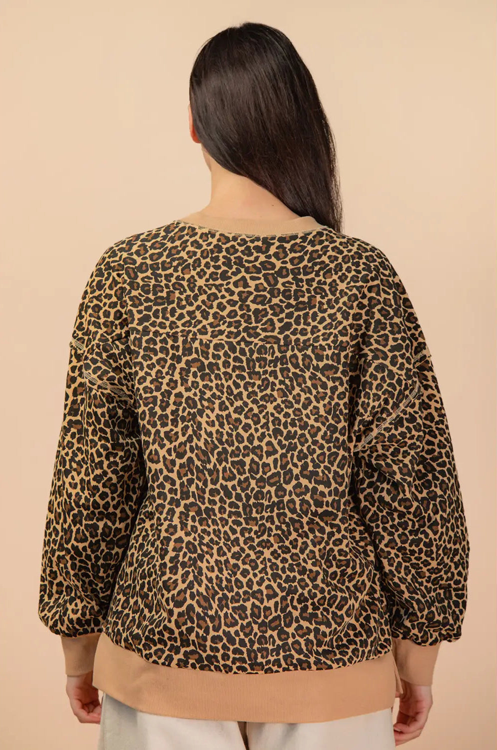 Golden Leopard Crewneck