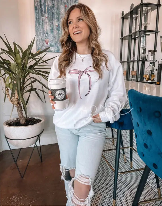 Strength and Dignity Bow Sweatshirt