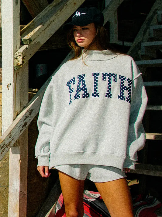 Dotted Faith Mockneck