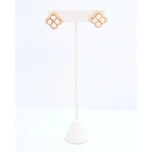 Kate Clover & Pearl Studs