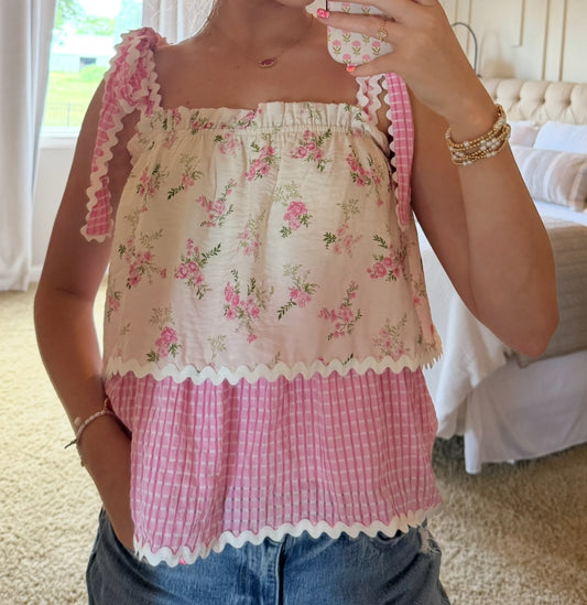 Pink Bloom Top