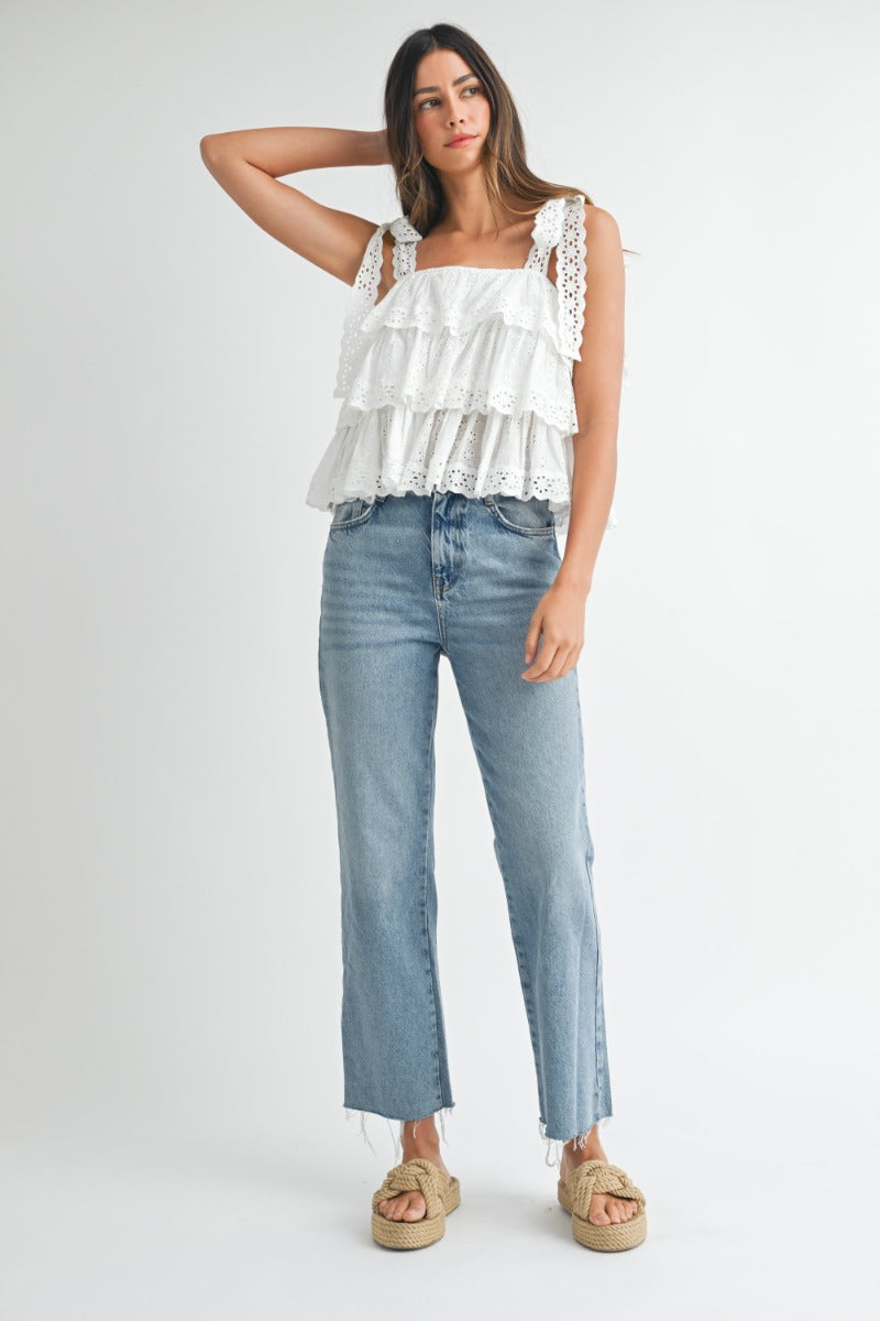 White Willow Lace Top