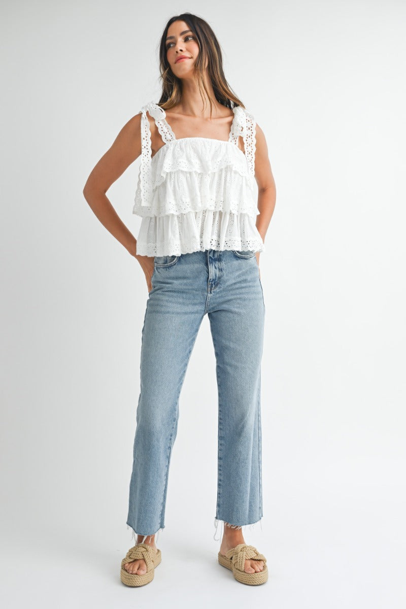 White Willow Lace Top