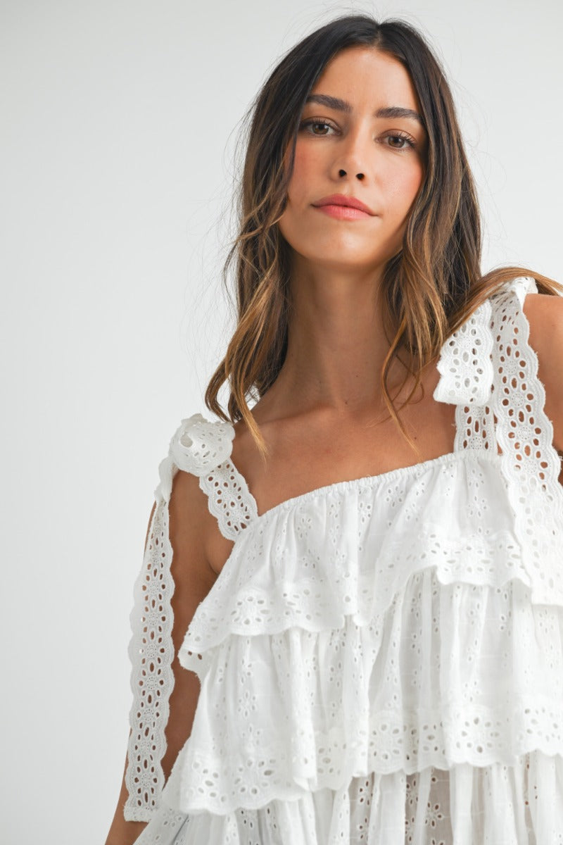White Willow Lace Top